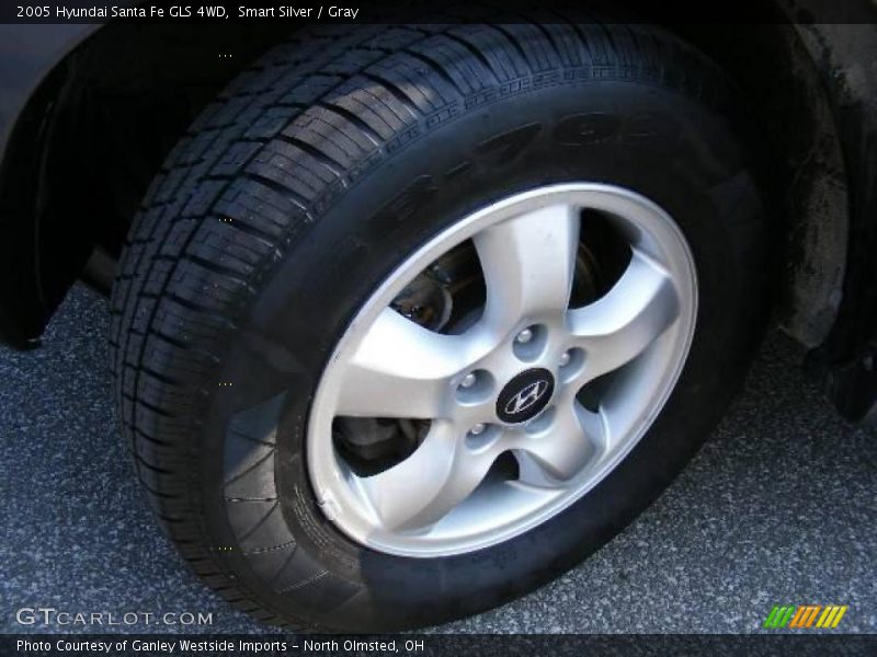 Smart Silver / Gray 2005 Hyundai Santa Fe GLS 4WD