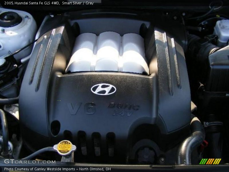 Smart Silver / Gray 2005 Hyundai Santa Fe GLS 4WD