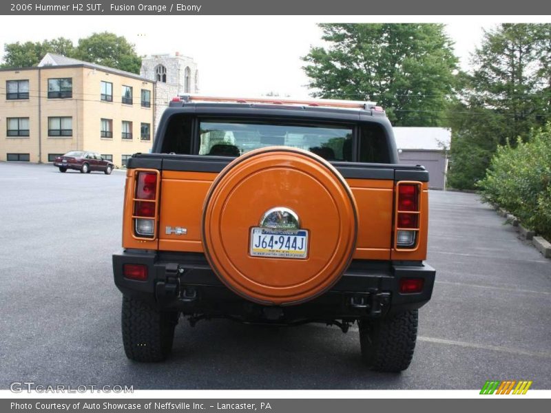 Fusion Orange / Ebony 2006 Hummer H2 SUT