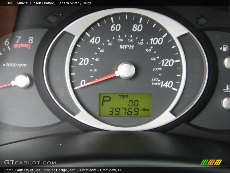 Sahara Silver / Beige 2006 Hyundai Tucson Limited