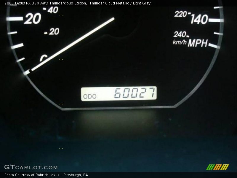 Thunder Cloud Metallic / Light Gray 2005 Lexus RX 330 AWD Thundercloud Edition