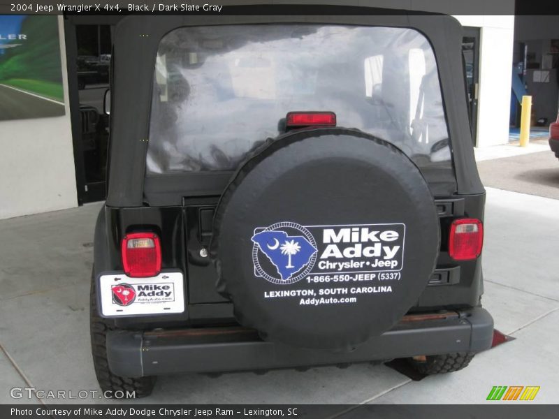 Black / Dark Slate Gray 2004 Jeep Wrangler X 4x4