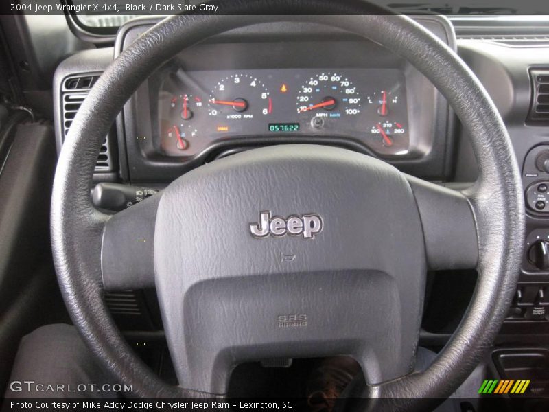 Black / Dark Slate Gray 2004 Jeep Wrangler X 4x4