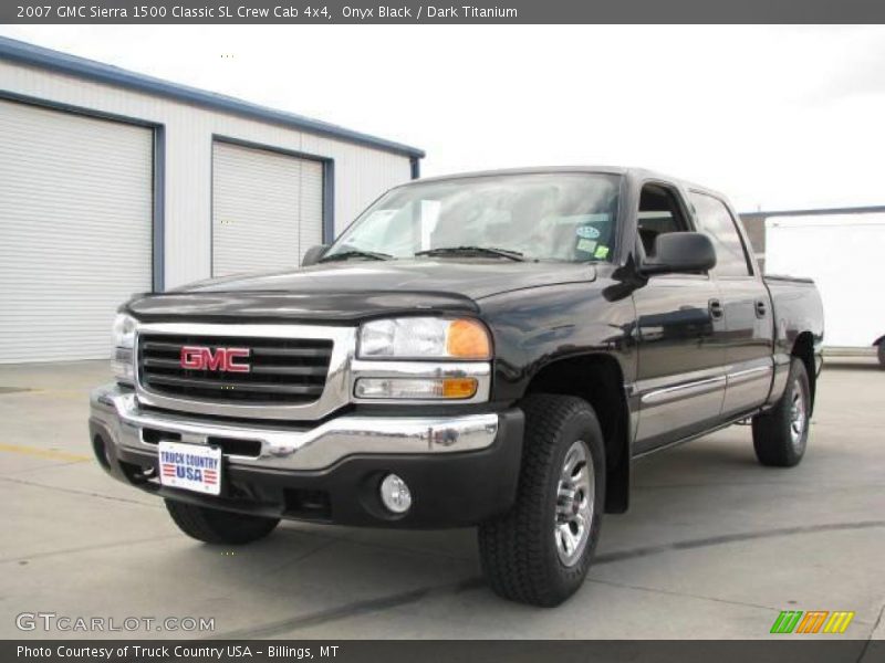 Onyx Black / Dark Titanium 2007 GMC Sierra 1500 Classic SL Crew Cab 4x4