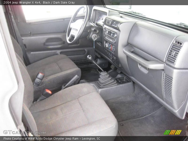 Black / Dark Slate Gray 2004 Jeep Wrangler X 4x4