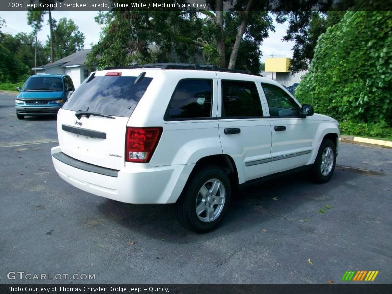 Stone White / Medium Slate Gray 2005 Jeep Grand Cherokee Laredo