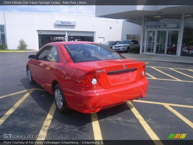 Rally Red / Black 2004 Honda Civic Value Package Coupe