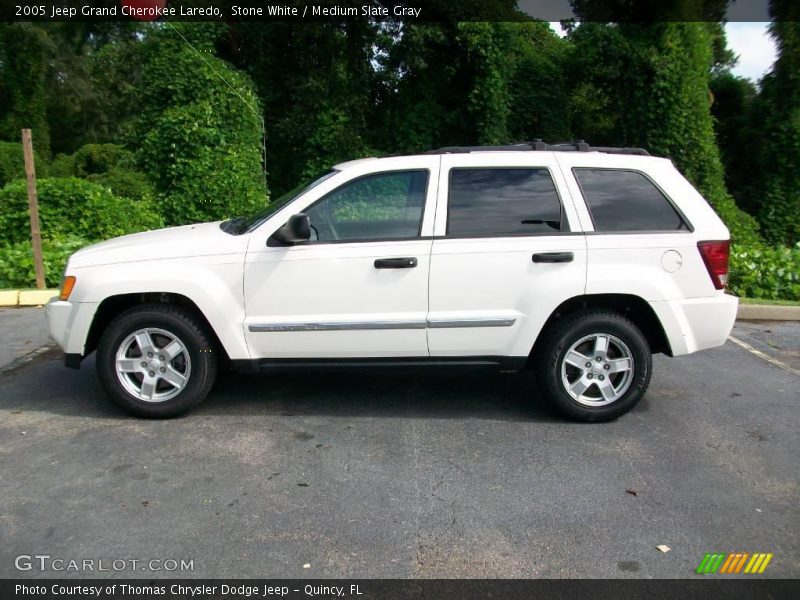 Stone White / Medium Slate Gray 2005 Jeep Grand Cherokee Laredo