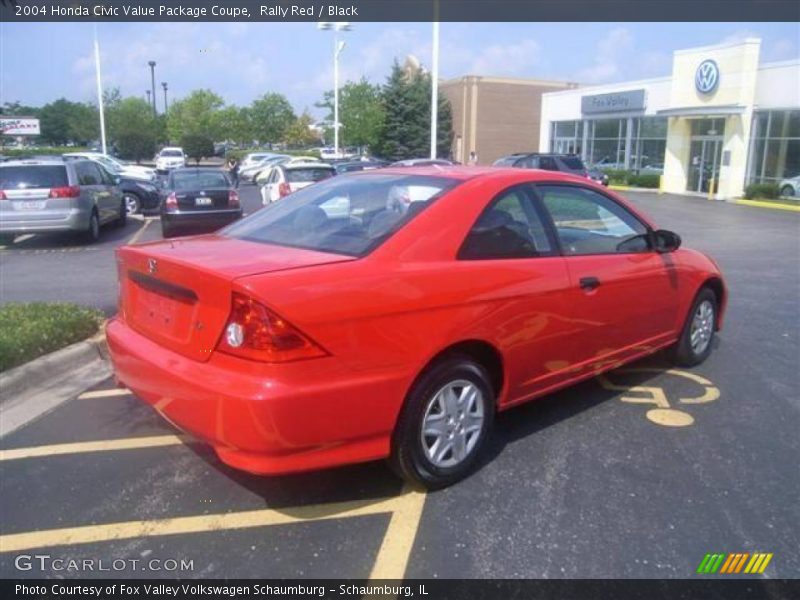 Rally Red / Black 2004 Honda Civic Value Package Coupe