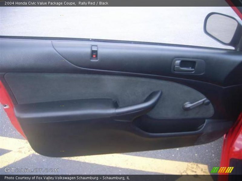 Rally Red / Black 2004 Honda Civic Value Package Coupe