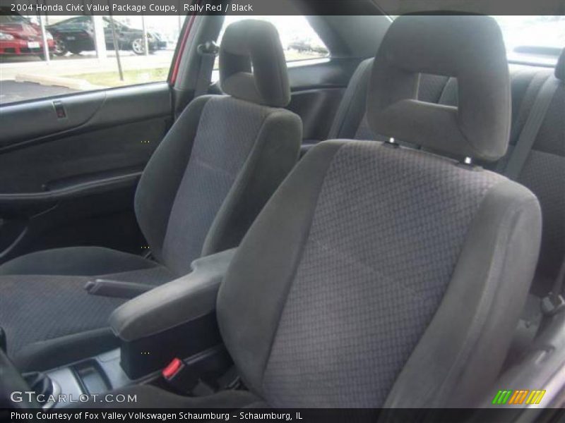 Rally Red / Black 2004 Honda Civic Value Package Coupe