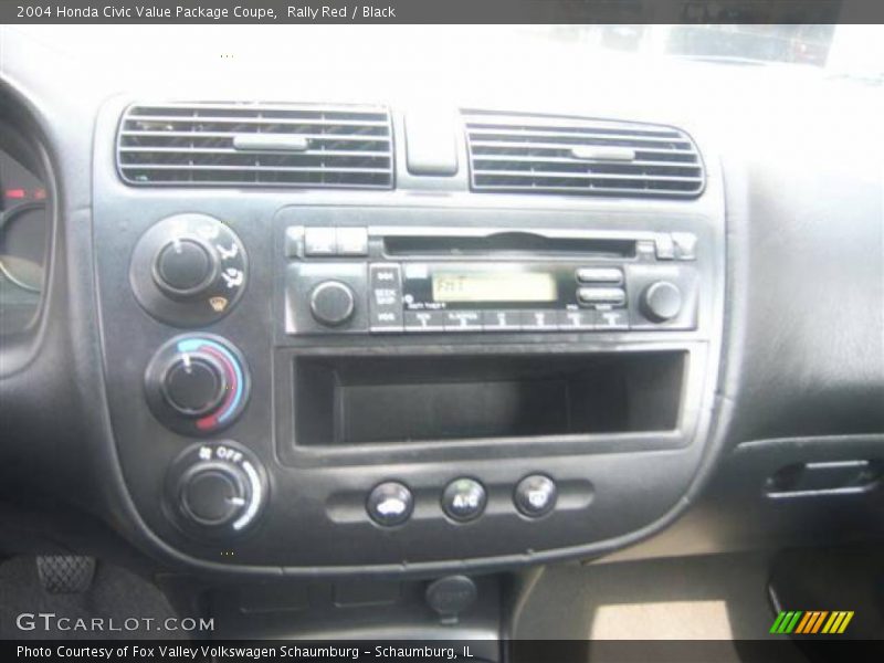 Rally Red / Black 2004 Honda Civic Value Package Coupe