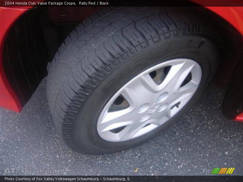 Rally Red / Black 2004 Honda Civic Value Package Coupe