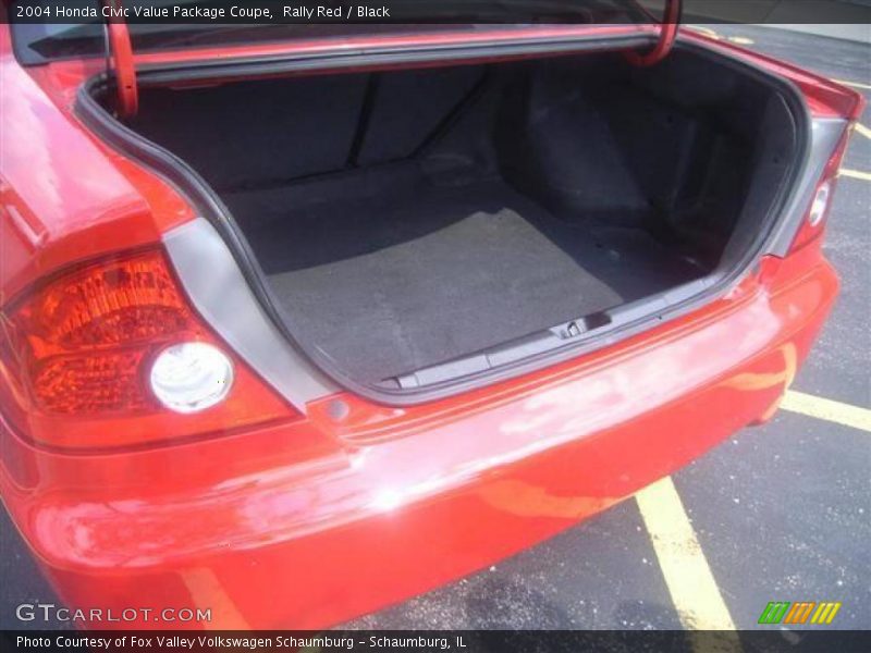 Rally Red / Black 2004 Honda Civic Value Package Coupe