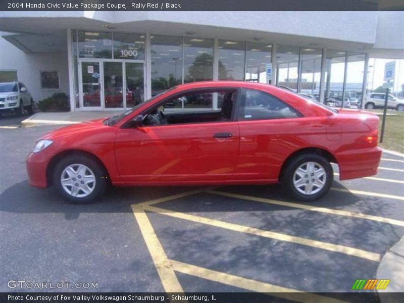Rally Red / Black 2004 Honda Civic Value Package Coupe