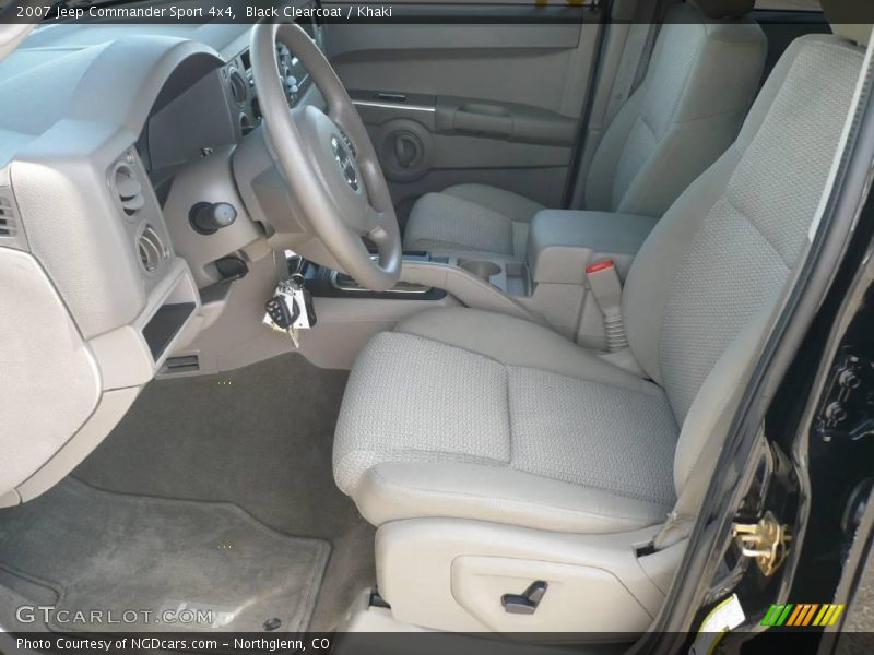 Black Clearcoat / Khaki 2007 Jeep Commander Sport 4x4