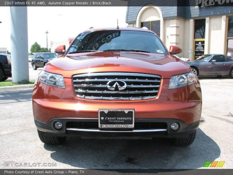 Autumn Copper Metallic / Brick/Black 2007 Infiniti FX 45 AWD