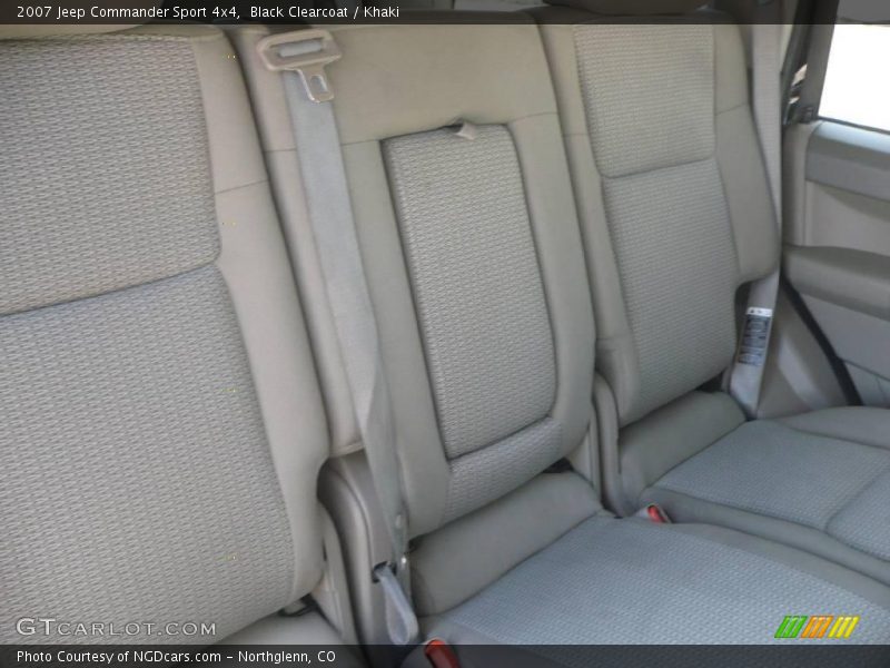 Black Clearcoat / Khaki 2007 Jeep Commander Sport 4x4
