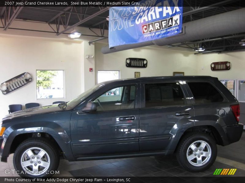 Steel Blue Metallic / Medium Slate Gray 2007 Jeep Grand Cherokee Laredo