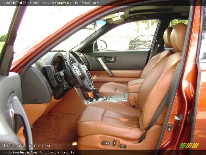 Autumn Copper Metallic / Brick/Black 2007 Infiniti FX 45 AWD