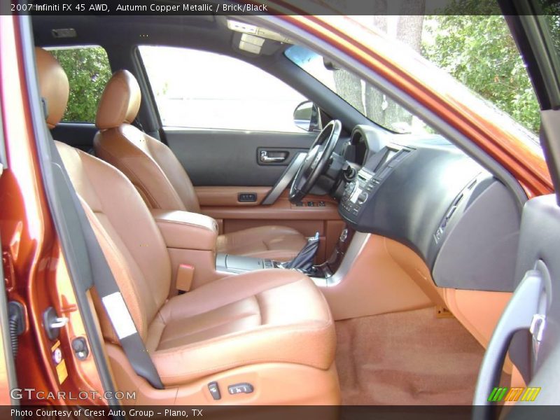 Autumn Copper Metallic / Brick/Black 2007 Infiniti FX 45 AWD