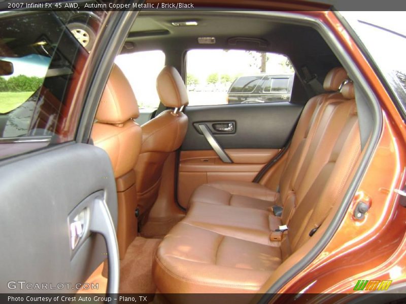 Autumn Copper Metallic / Brick/Black 2007 Infiniti FX 45 AWD