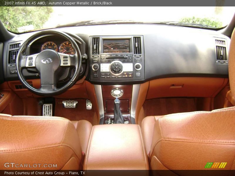 Autumn Copper Metallic / Brick/Black 2007 Infiniti FX 45 AWD