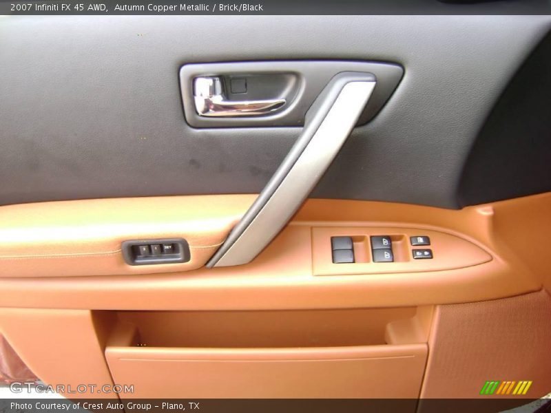 Autumn Copper Metallic / Brick/Black 2007 Infiniti FX 45 AWD