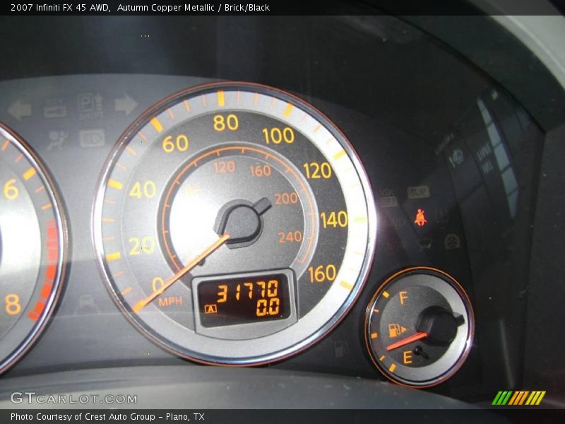 Autumn Copper Metallic / Brick/Black 2007 Infiniti FX 45 AWD