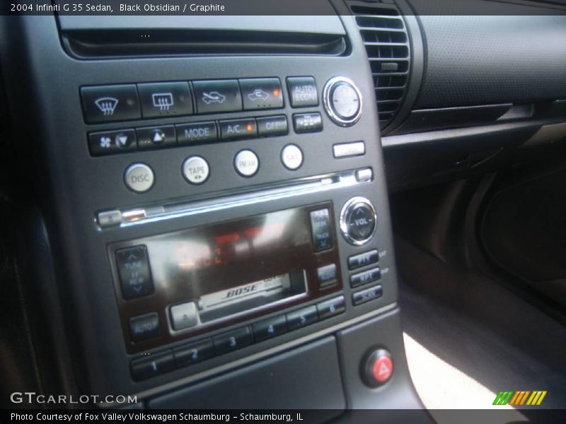 Black Obsidian / Graphite 2004 Infiniti G 35 Sedan