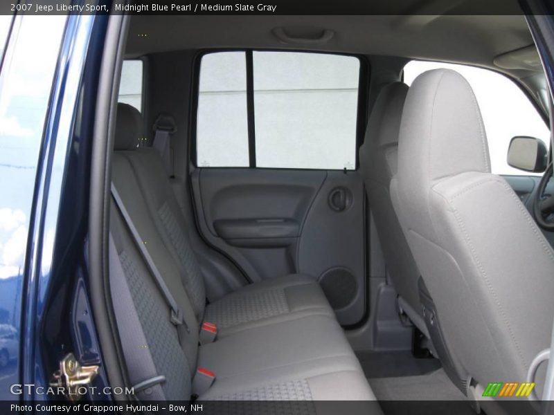 Midnight Blue Pearl / Medium Slate Gray 2007 Jeep Liberty Sport