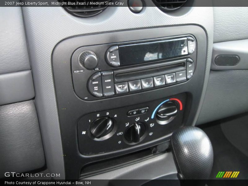 Midnight Blue Pearl / Medium Slate Gray 2007 Jeep Liberty Sport