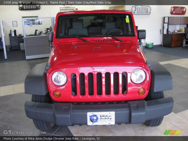 Flame Red / Dark Slate Gray/Med Slate Gray 2008 Jeep Wrangler Unlimited X