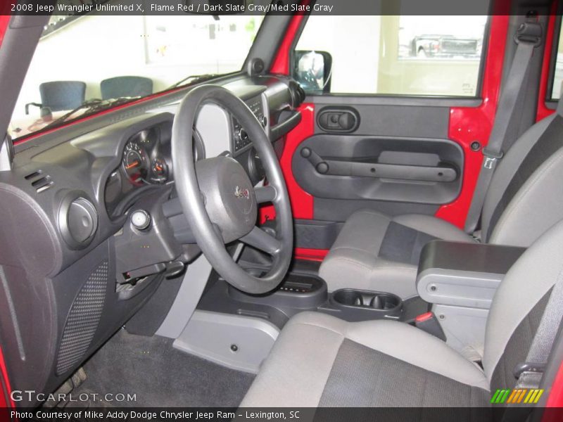 Flame Red / Dark Slate Gray/Med Slate Gray 2008 Jeep Wrangler Unlimited X