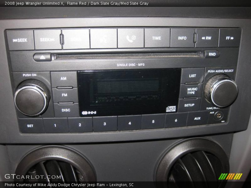 Flame Red / Dark Slate Gray/Med Slate Gray 2008 Jeep Wrangler Unlimited X