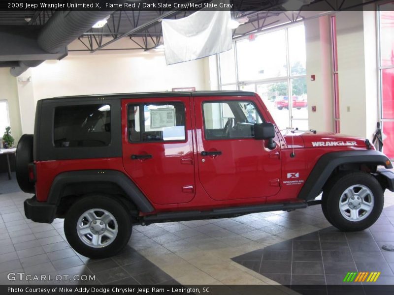 Flame Red / Dark Slate Gray/Med Slate Gray 2008 Jeep Wrangler Unlimited X