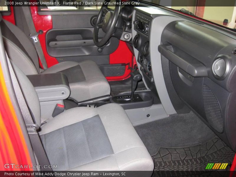 Flame Red / Dark Slate Gray/Med Slate Gray 2008 Jeep Wrangler Unlimited X