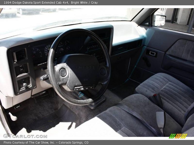 Bright White / Gray 1994 Dodge Dakota Sport Extended Cab 4x4