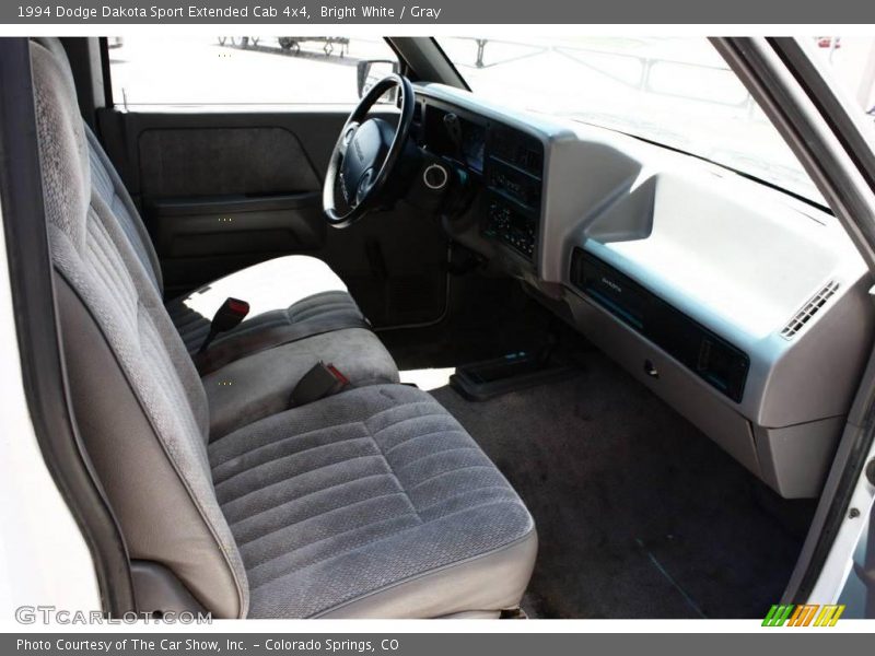 Bright White / Gray 1994 Dodge Dakota Sport Extended Cab 4x4