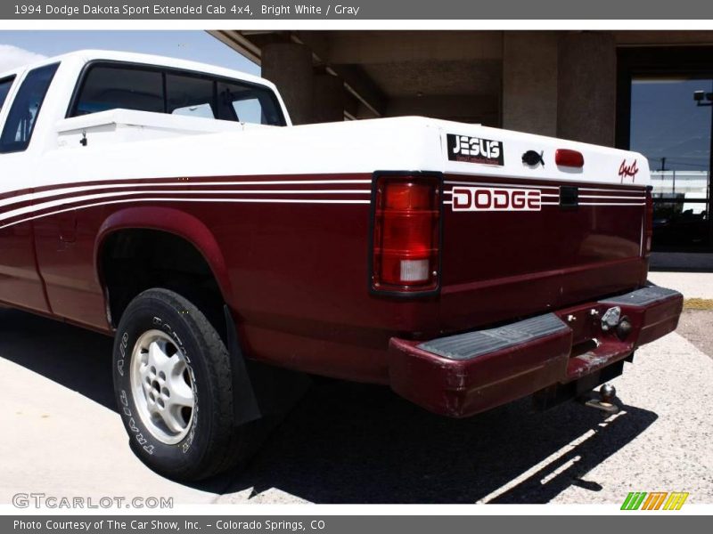 Bright White / Gray 1994 Dodge Dakota Sport Extended Cab 4x4