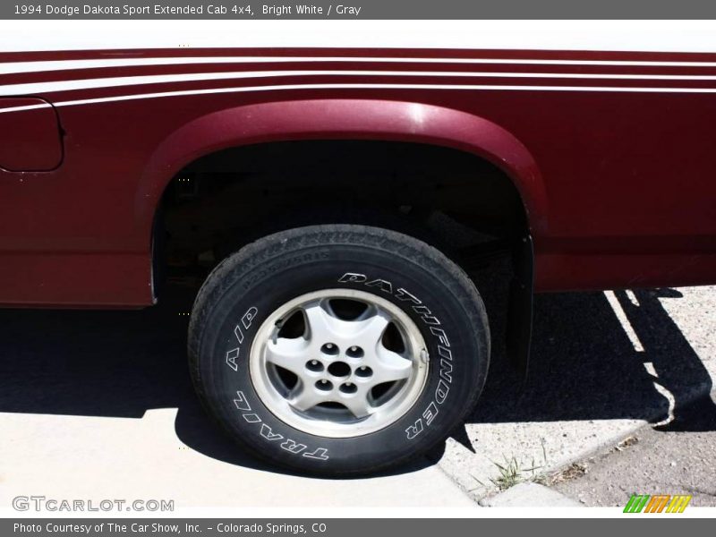 Bright White / Gray 1994 Dodge Dakota Sport Extended Cab 4x4
