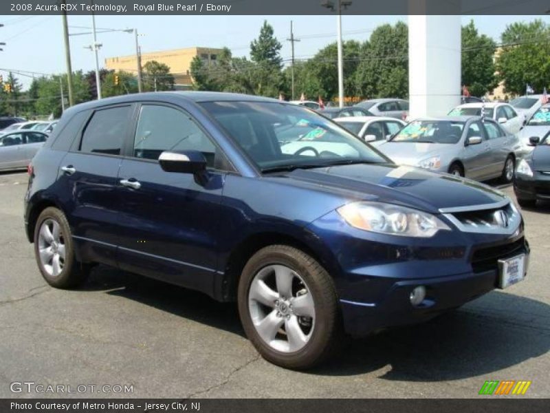 Royal Blue Pearl / Ebony 2008 Acura RDX Technology