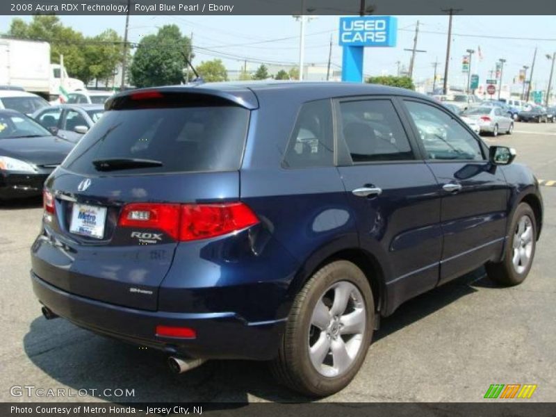 Royal Blue Pearl / Ebony 2008 Acura RDX Technology