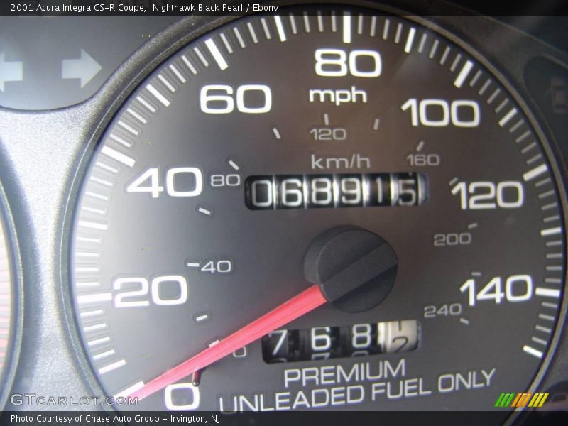 Nighthawk Black Pearl / Ebony 2001 Acura Integra GS-R Coupe