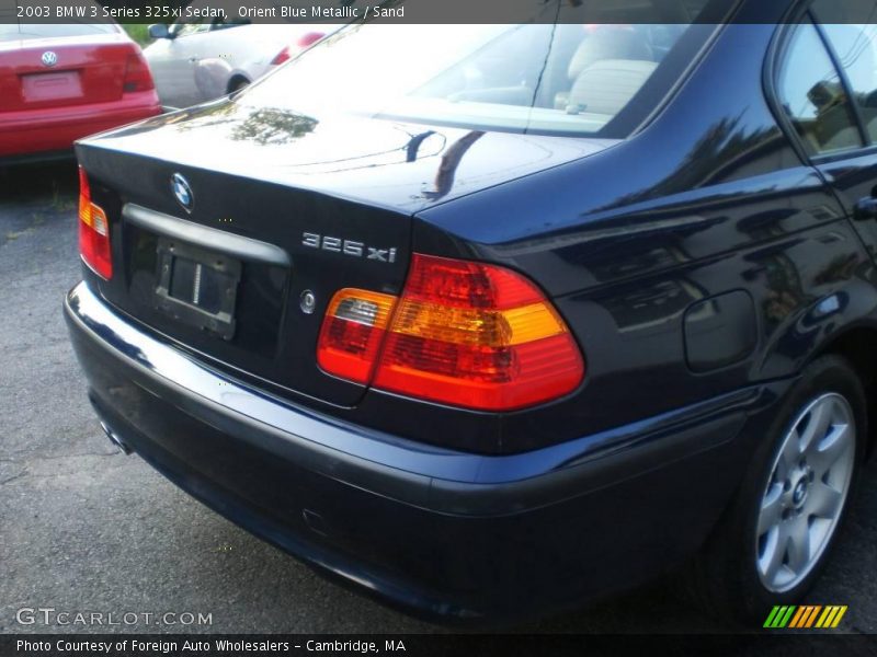 Orient Blue Metallic / Sand 2003 BMW 3 Series 325xi Sedan