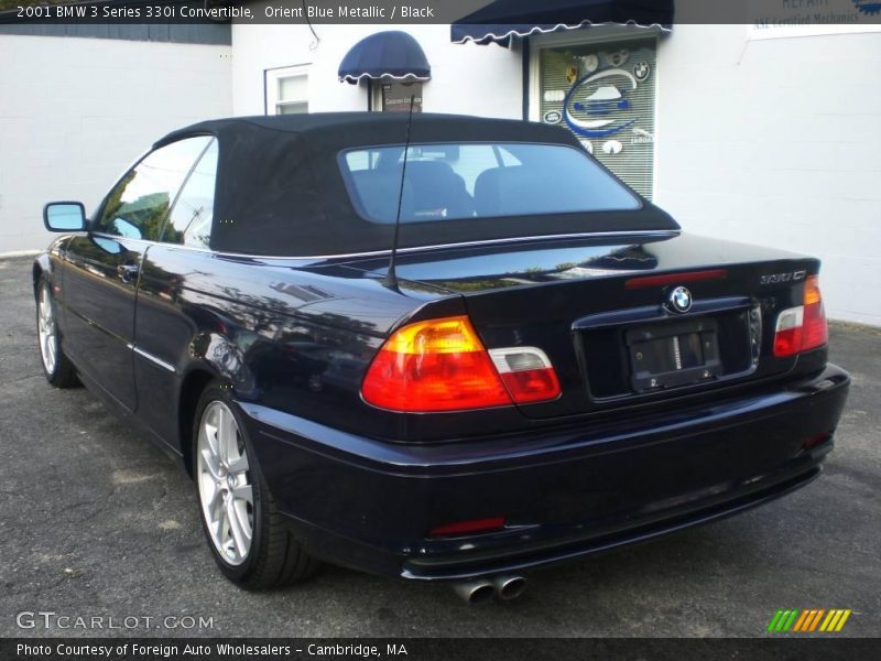 Orient Blue Metallic / Black 2001 BMW 3 Series 330i Convertible