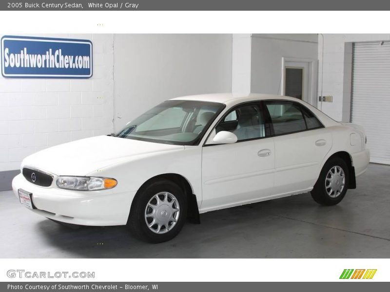 White Opal / Gray 2005 Buick Century Sedan