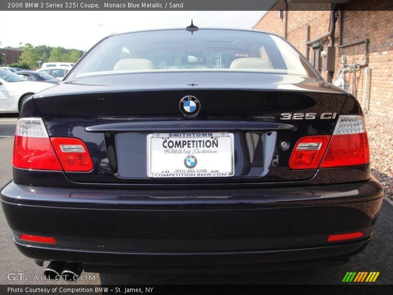 Monaco Blue Metallic / Sand 2006 BMW 3 Series 325i Coupe