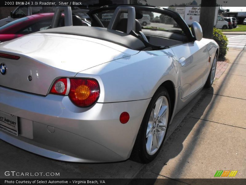 Silver / Black 2003 BMW Z4 3.0i Roadster