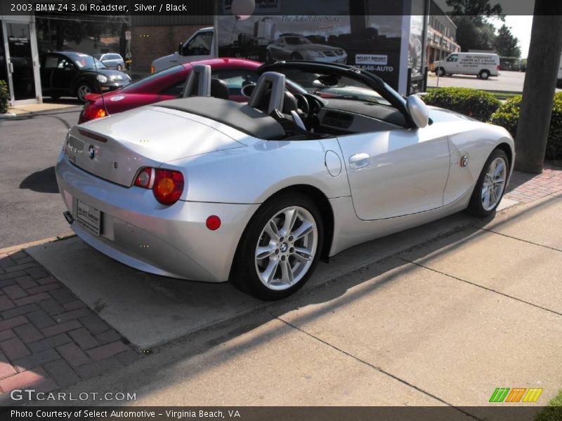 Silver / Black 2003 BMW Z4 3.0i Roadster